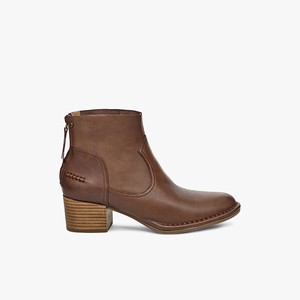 Ugg Bandara Ankle Leather Women Fashion Boots Brown (4715LUTZI)